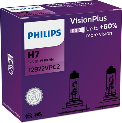 PHILIPS H7 VisionPlus 60% Szett