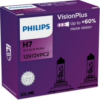 PHILIPS H7 VisionPlus 60% Szett
