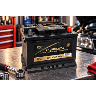 HART 60Ah 540A 12V autó akkumulátor – jobb pozitív